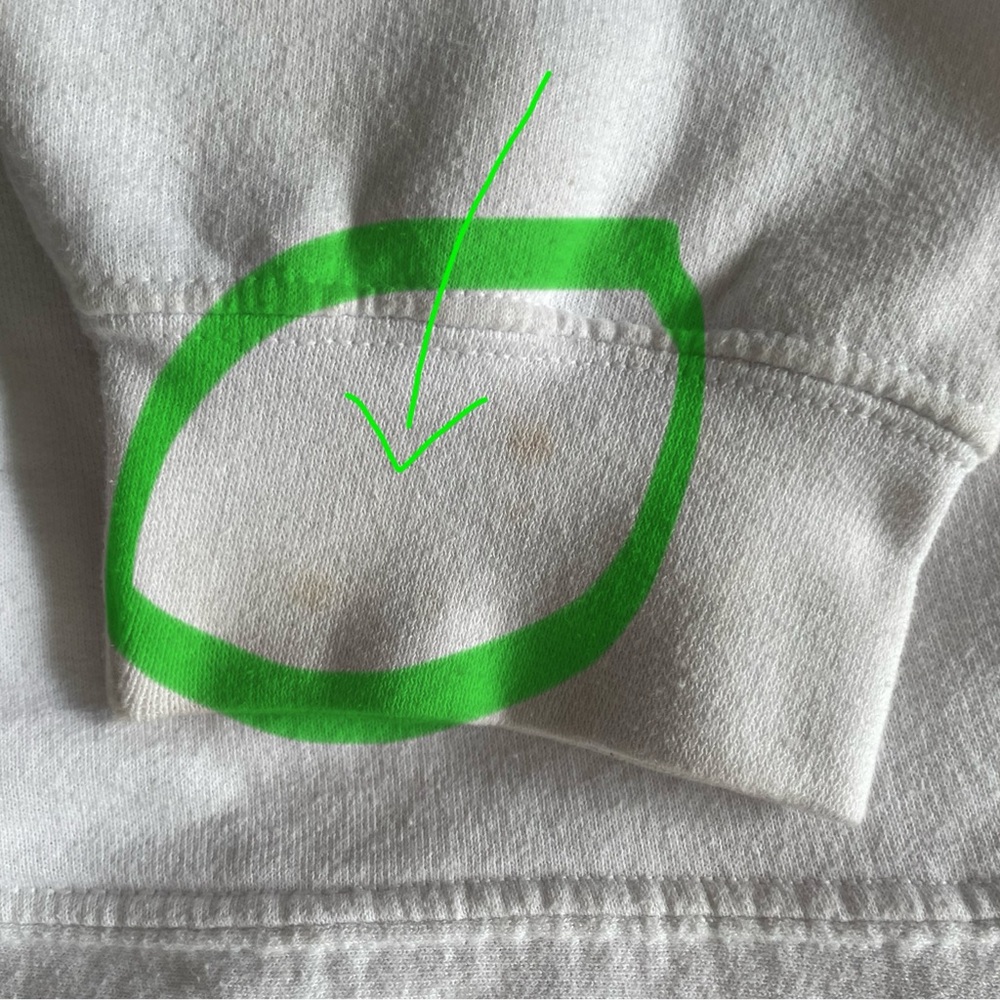 Anti Social Social Club careless bolt heavy baggy white/green hoodie - SIZE XXL - Picture 6 of 9